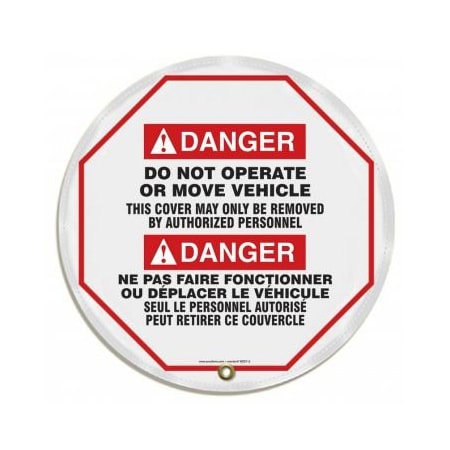 Accuform BILINGUAL STOPOUT STEERING WHEEL KDD723 KDD723